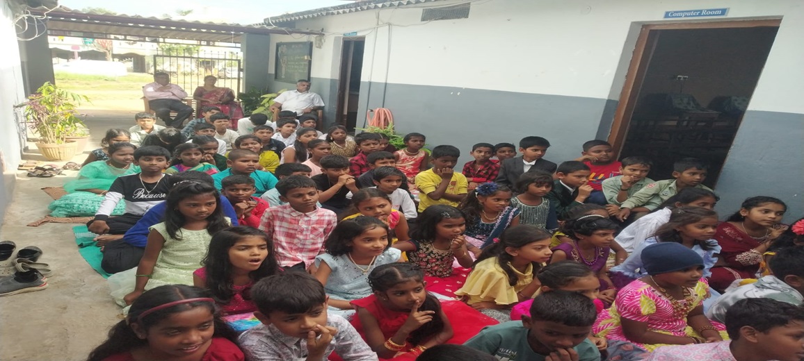 Students Attentively Participating in the School Assembly Programme