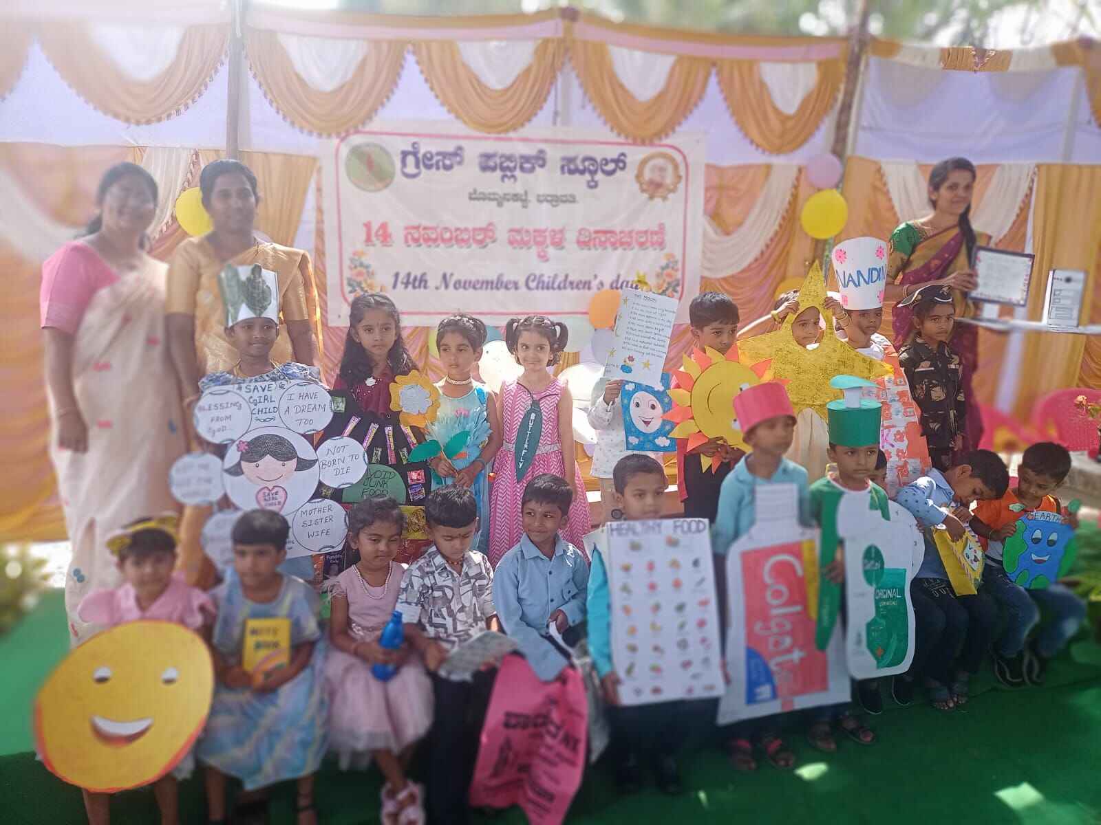 Colourful Children’s Day Celebration with Creative Theme Presentations